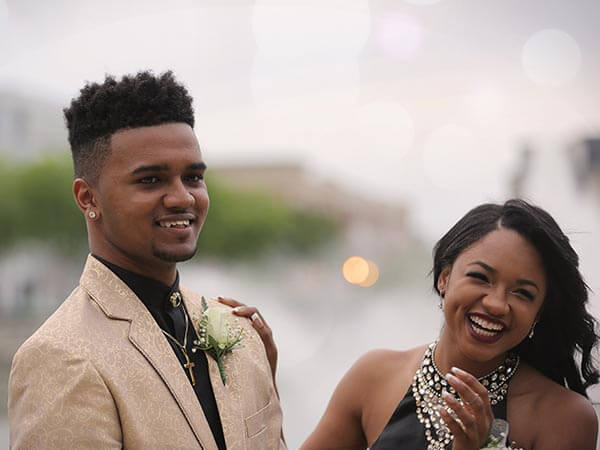 prom couple in treasure valley